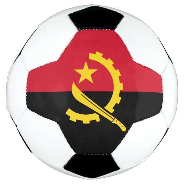 Ballon De Foot Drapeau patriotique angolais (Devant)