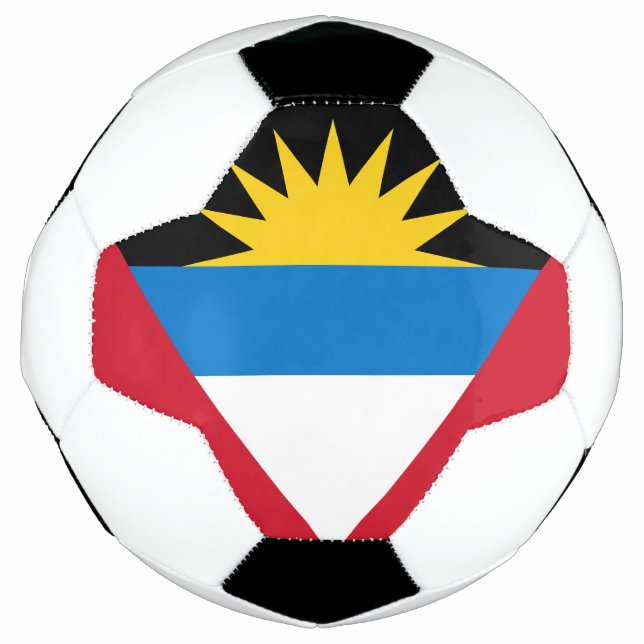 Ballon De Foot Drapeau patriotique d'Antigua-et-Barbuda (Devant)