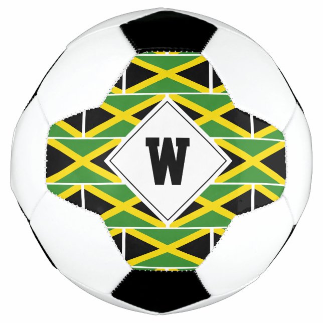 Ballon De Foot DRAPEAU Patriotique DE JAMAÏQUE (Devant)