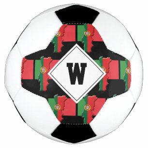 Ballon De Foot DRAPEAU Patriotique DU MONogramme PORTUGAL