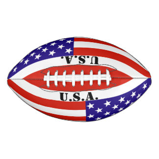 Ballon De Foot Drapeau rouge, blanc et bleu des Etats-Unis