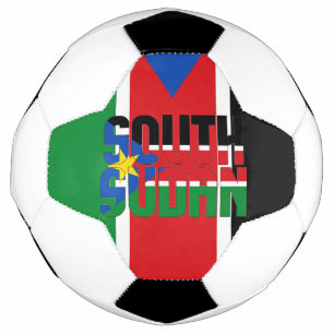 Ballon De Foot Drapeau Sud-Soudan Adorable patriotique