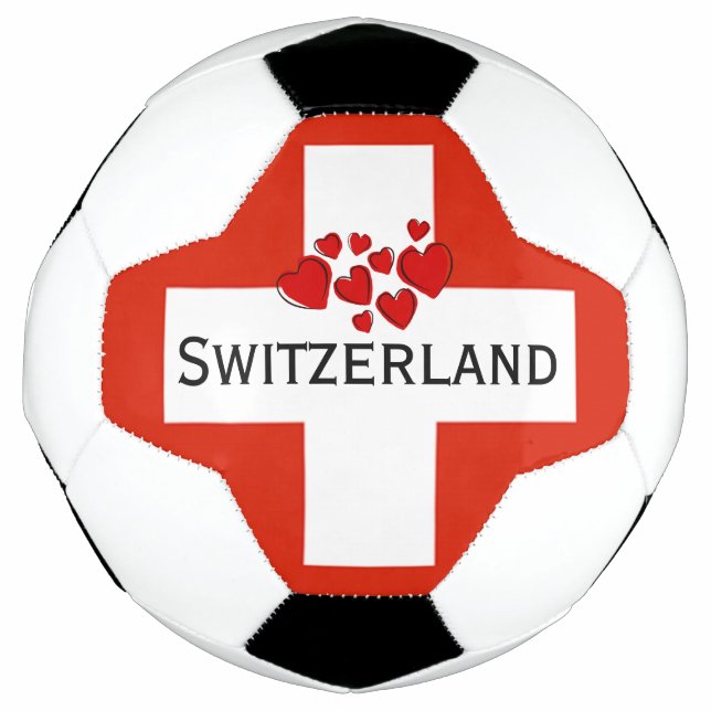 Ballon De Foot Drapeau suisse SOCCER BALL (Devant)