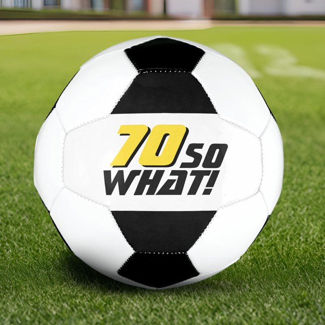 Ballon De Foot Drôle 70 alors que Citer 70e Anniversaire (Créateur téléchargé)