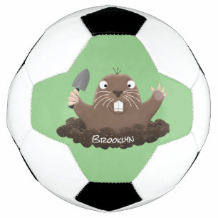 Ballon De Foot Drôle gopher de poche creusant dessin dessin de de