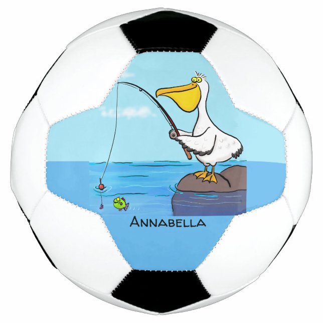 Ballon De Foot Drôle pélican de pêche (Devant)