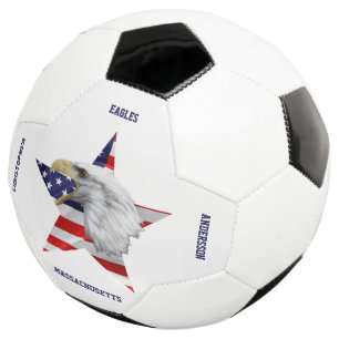 Ballon De Foot Eagle chauve, Drapeau Américain, Étoile
