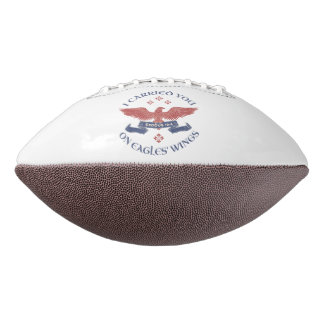 Ballon De Foot Eagle's Wings Scripture Exodus 19:4 Red/Blue