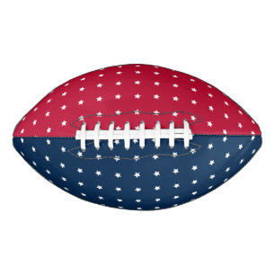 Ballon De Foot Elégant Motif des étoiles blanches sur bleu roug