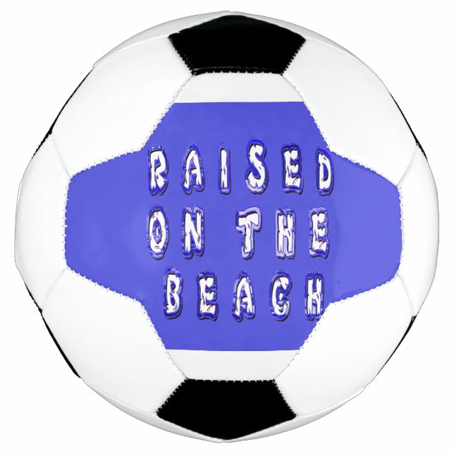 Ballon De Foot Élevé sur la plage (Devant)