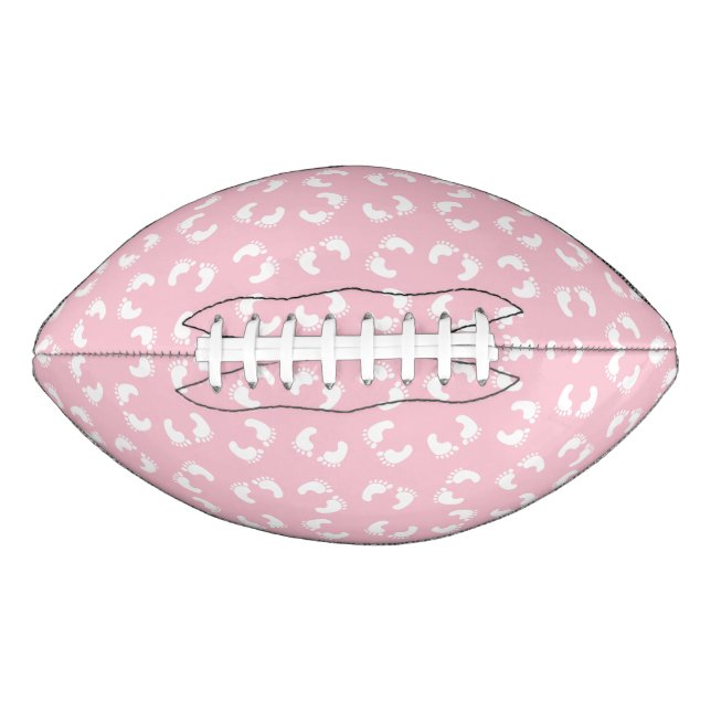 Ballon De Foot Empreintes Bébé, Pied Bébé, Marches, Fille Rose (Devant)