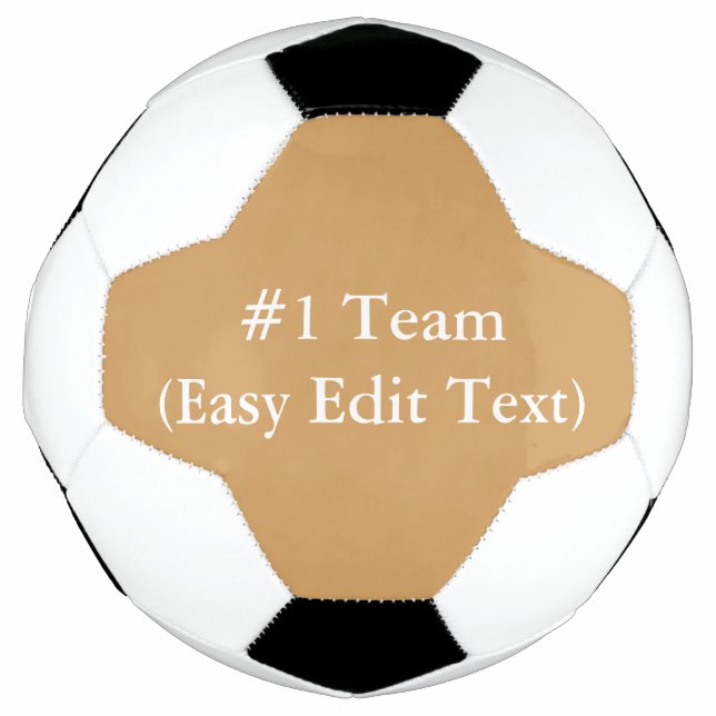 Ballon De Foot Équipe #1 (texte de modification facile) (Devant)