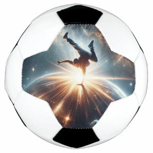 Ballon De Foot Explosion de rupture galactique dans l'espace prof
