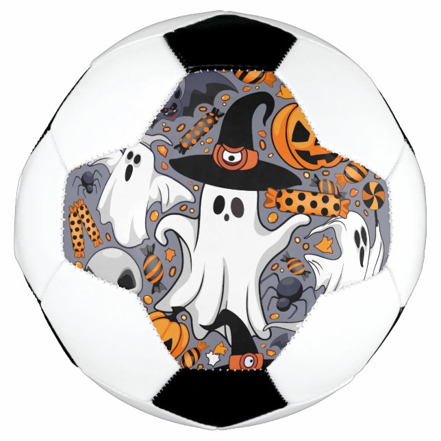 Ballon De Foot Fantômes Monstres mignons Éffrayants et Déplaisant (Devant)