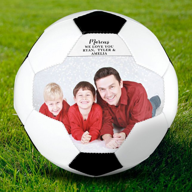 Ballon De Foot Fête des pères, Anniversaire Photo personnalisée m (Créateur téléchargé)