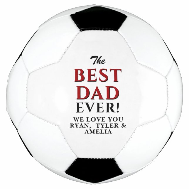 Ballon De Foot Fête des pères du meilleur papa (Devant)