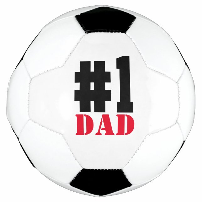 Ballon De Foot Fête des pères Numéro 1 Papa (Devant)