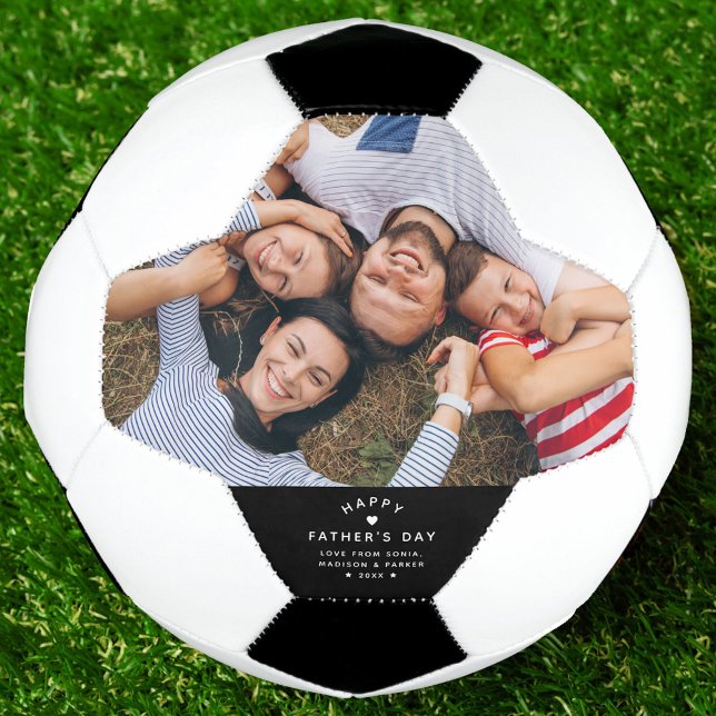 Ballon De Foot Fête des pères photo Cool personnalisée de meilleu (Créateur téléchargé)