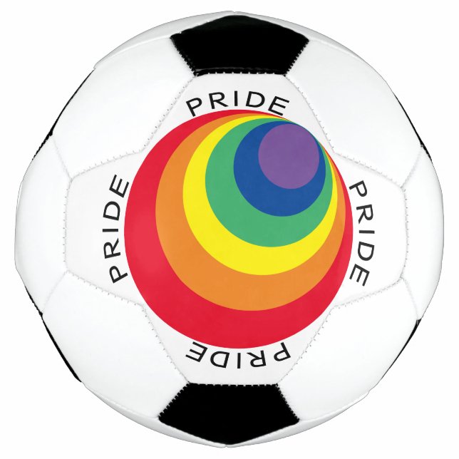 Ballon De Foot Fierté arc-en-ciel LGBTQ (Devant)