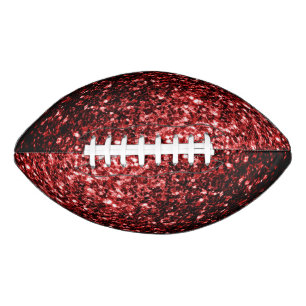 Ballon De Foot Flamme de parties scintillant rouge foncé brille