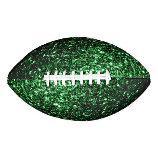 Ballon De Foot Flamme de parties scintillant vert foncé scintille (Devant)