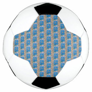 Ballon De Foot Fleur bleue