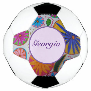 Ballon De Foot Floral moderne