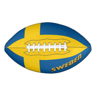 Ballon De Foot Football américain avec drapeau suédois / Suède
