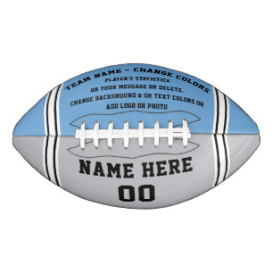 Ballon De Foot Football bleu Caroline, Football sur mesure