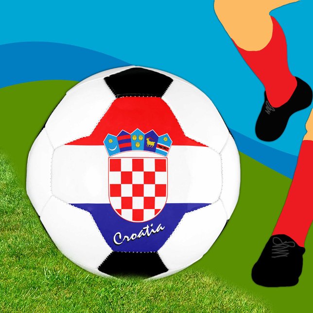 Ballon De Foot Football Croatie & Drapeau Croate / Sports (Créateur téléchargé)