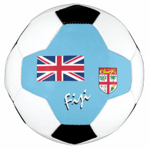 Ballon De Foot Football et drapeau fidjien / Sport