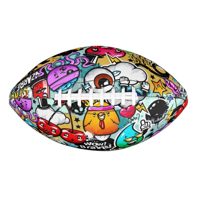 Ballon De Foot Football Graffiti (Devant)