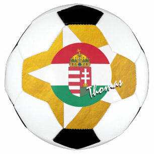 Ballon De Foot Football Hongrie et Gold Hongrois