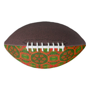 Ballon De Foot Football Kaleidoscope orange et vert