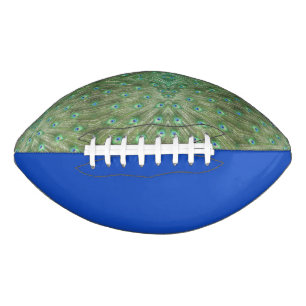 Ballon De Foot Football - Peacock Feathers et Royal Blue