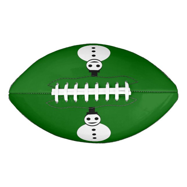 Ballon De Foot Football Snowman de Noël souriant (Devant)
