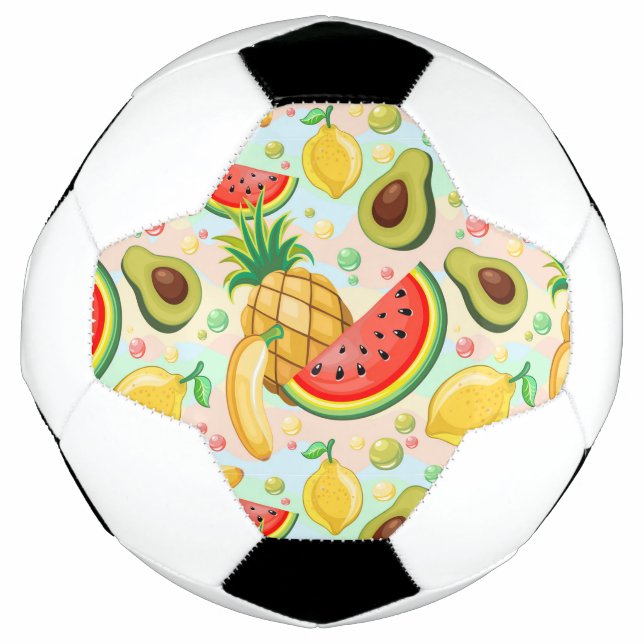 Ballon De Foot Fruits d'été frais Motif (Devant)