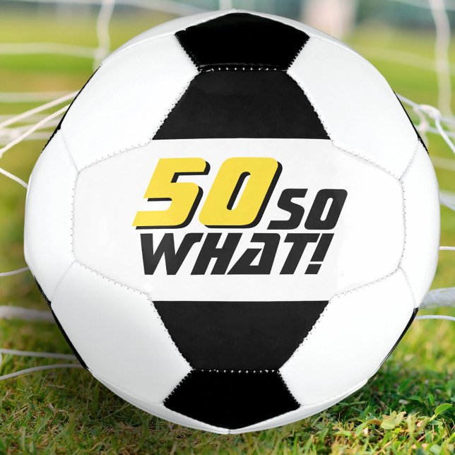 Ballon De Foot Funny 50 alors que Citer 50e Anniversaire (Créateur téléchargé)