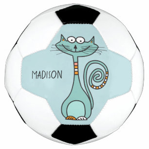 Ballon De Foot Funny Chat personnalisé nom et couleur balle de f