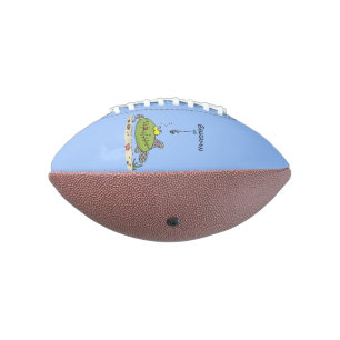 Ballon De Foot Funny fat hungry green fish fishing cartoon