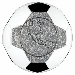 Ballon De Foot Galerie d'images texturées Earth Grey