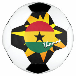 Ballon De Foot Ghana Football & Drapeau ghanéen / BANG