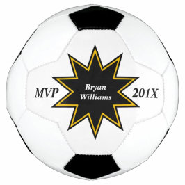Ballon De Foot Gold Black Star MVP personnalisé