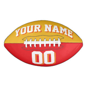 Ballon De Foot Gold et Red Custom Football