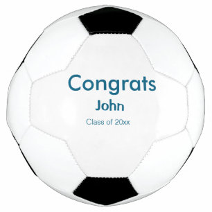 Ballon De Foot grand garçon ajouter nom félicitations date année 