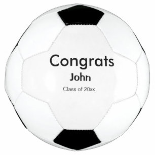 Ballon De Foot grand garçon ajouter nom félicitations date année