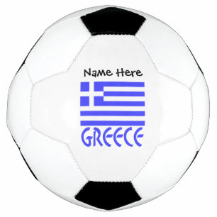 Ballon De Foot Grèce et drapeau grec personnalisés