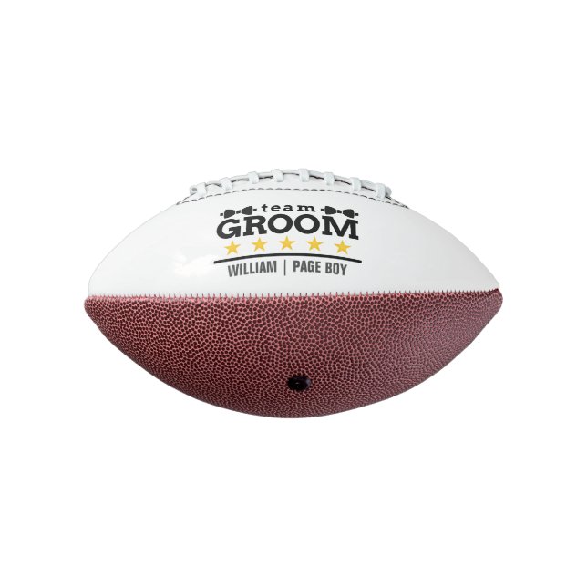 Ballon De Foot Groupe d'équipe | Groomsman | Licence | Blanc noir (Tourné à 270°)