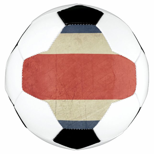 Ballon De Foot Grunge drapeau d'État souverain du Costa Rica (Devant)