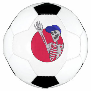 Ballon De Foot Hey Amis Cool et drôle Squelette